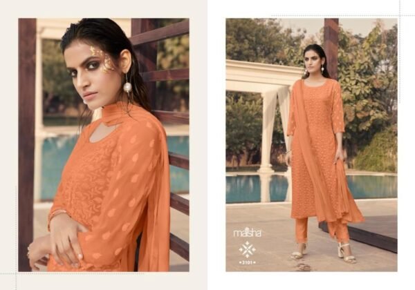 MAISHA HAZEL LAKHNAVI WORK SALAWAR SUITS ONLINE SHOPPING - Image 5