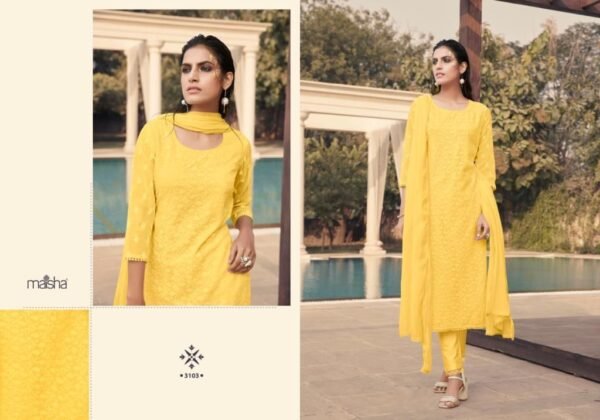 MAISHA HAZEL LAKHNAVI WORK SALAWAR SUITS ONLINE SHOPPING - Image 3
