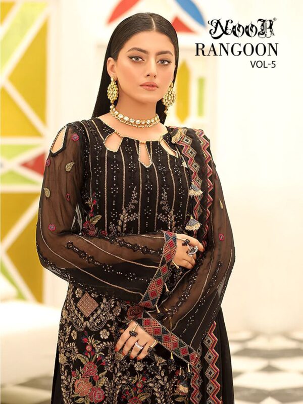 NOOR RANGOON VOL 5 999 TO 1001 PAKISTANI SUITS ONLINE WHOLESALER