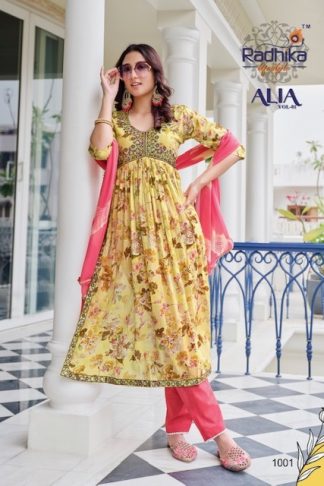RADHIKA LIFESTYLE ALIA VOL 1 KURTIS AT WHOLESALER PRICE