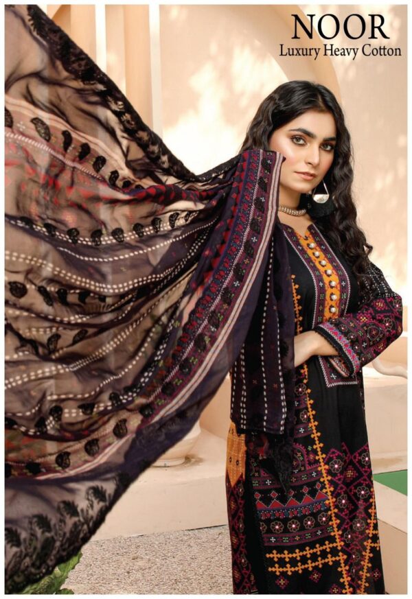 SAADIA ASAD NOOR LUXURY HEAVY COTTON READYMADE PAKISTANI LAWN SUITS WHOLESALE