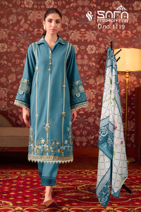 SAFA FASHION 1119 READYMADE PAKISTANI KURTIS ONLINE WHOLESALER