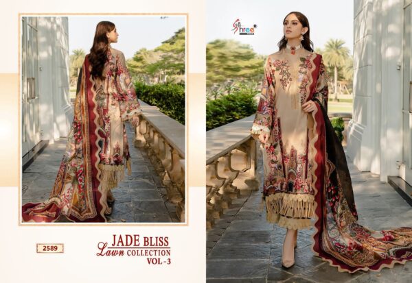 SHREE FABS JADE BLISS LAWN COLLECTION VOL 3 2583 TO 2589 PAKISTANI SUITS ONLINE