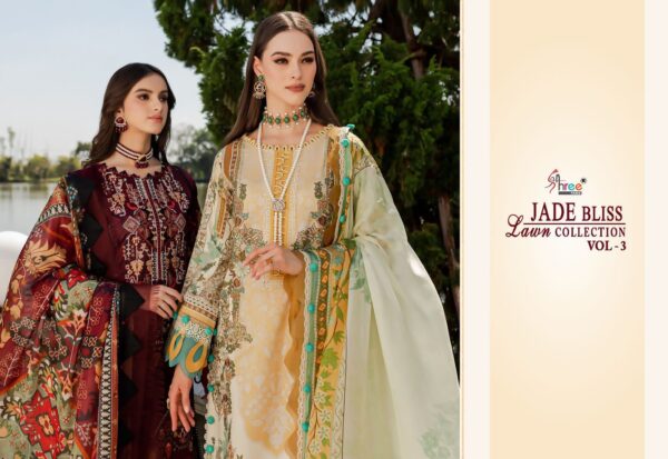 SHREE FABS JADE BLISS LAWN COLLECTION VOL 3 2583 TO 2589 PAKISTANI SUITS ONLINE