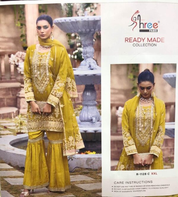 SHREE FABS R 1128 READYMADE PAKISTANI SUITS WHOLESALER