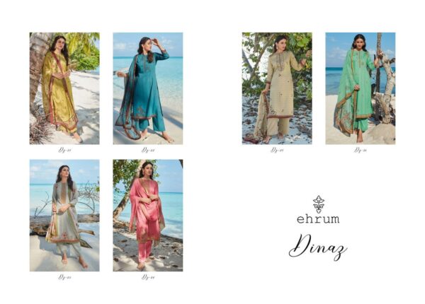 VARSHA EHRUM DINAZ COTTON SATIN SALWAR SUITS ONLINE