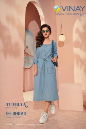 VINAY FASHION THE DENIM 3 TUMBAA 41101 TO 41109 KURTI ONLINE