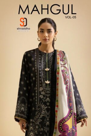 SHARADDHA DESIGNER MAHGUL VOL 5 SERIAL 5001 TO 5002 PAKISTANI SUITS