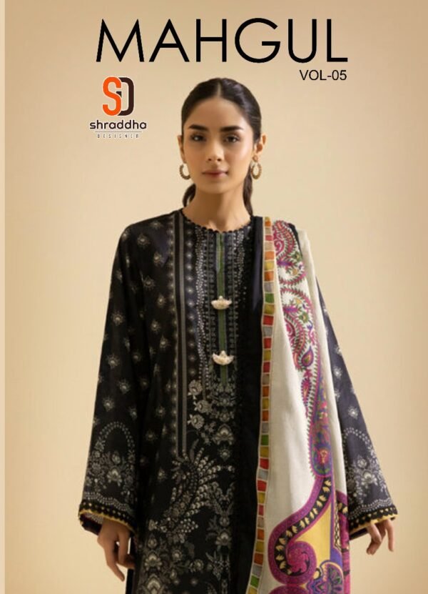 SHARADDHA DESIGNER MAHGUL VOL 5 SERIAL 5001 TO 5002 PAKISTANI SUITS