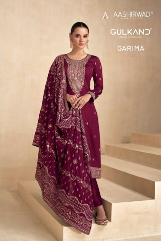 AASHIRWAD GULKAND GARIMA PREMIUM SILK SALWAR SUITS WHOLESALE