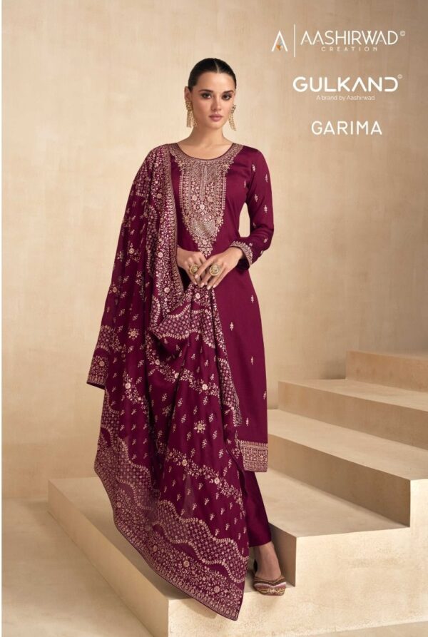 AASHIRWAD GULKAND GARIMA PREMIUM SILK SALWAR SUITS WHOLESALE