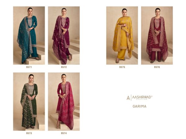 AASHIRWAD GULKAND GARIMA PREMIUM SILK SALWAR SUITS WHOLESALE