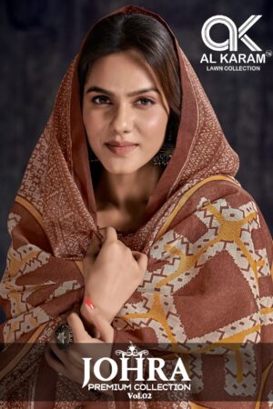AL KARAM JOHRA VOL 2 PREMIUM COTTON PRINTED KARACHI PAKISTANI SUITS