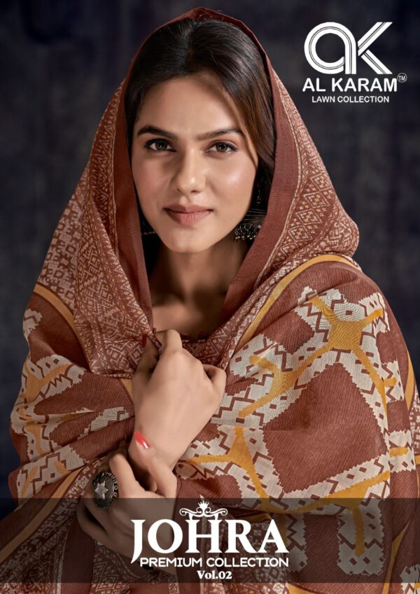 AL KARAM JOHRA VOL 2 PREMIUM COTTON PRINTED KARACHI PAKISTANI SUITS