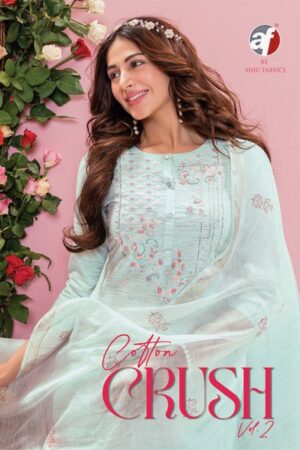 ANJU FABRICS COTTON CRUSH VOL 2 READYMADE KURTI SET SUPPLIER