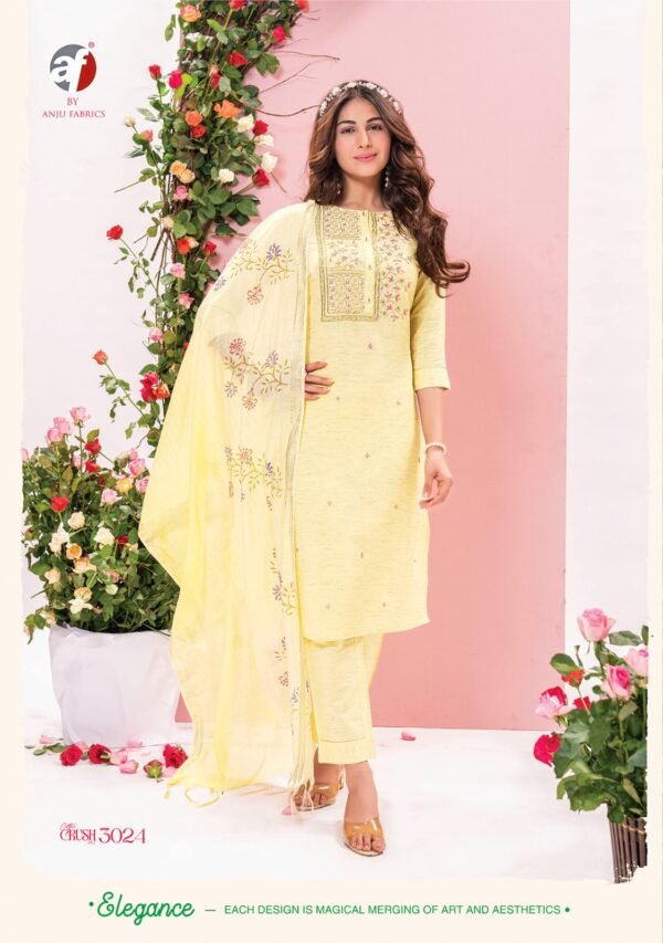 ANJU FABRICS COTTON CRUSH VOL 2 READYMADE KURTI SET SUPPLIER - Image 5