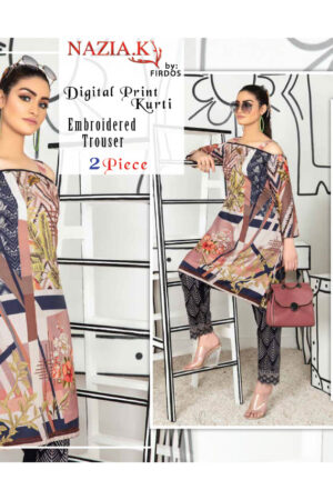 AROOSH NAZIA K HEAVY SELF EMBROIDERY WORK DRESS MATERIAL