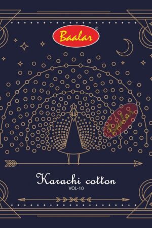 BAALAR KARACHI COTTON VOL 10 PURE COTTON LAWN CATALOGE SUITS DESING