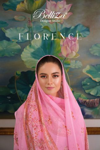 BELLIZA FLORENCE COTTON LINEN DIGITAL PRINT SUITS ONLINE SUPPLIER SURAT