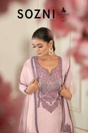 CINDERELLA SOZNI VOL 5 SALWAR SUITS DESIGN CATALOGUE WHOLESALE PRICE