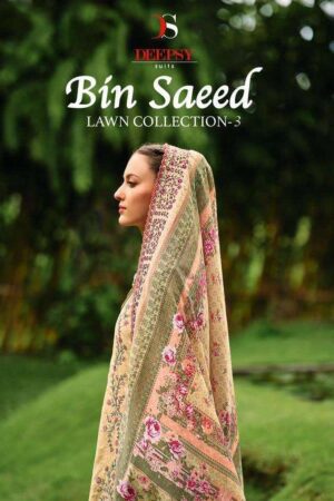 DEEPSY BIN SAEED VOL 3 SERIAL 3151 TO 3155 PAKISTANI SUITS WHOLESALE