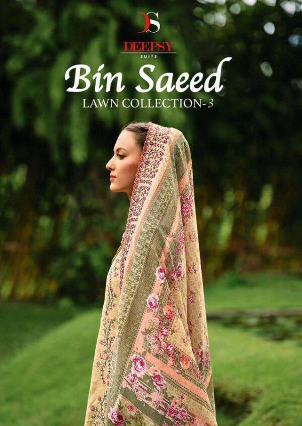 DEEPSY BIN SAEED VOL 3 SERIAL 3151 TO 3155 PAKISTANI SUITS WHOLESALE