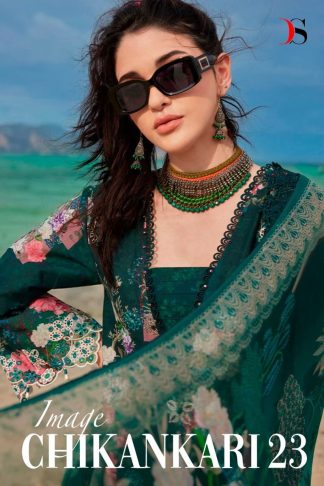 DEEPSY SUITS IMAGE CHIKANKARI 23 COTTON PAKISTANI SUITS WITH PRICE