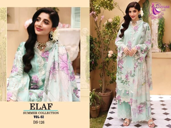 DINSAA SUIT ELAF SUMMER COLLECTION VOL 2 PAKISTANI SUITS WHOLESALE - Image 3