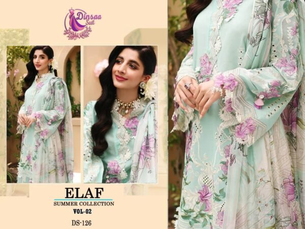 DINSAA SUIT ELAF SUMMER COLLECTION VOL 2 PAKISTANI SUITS WHOLESALE - Image 4