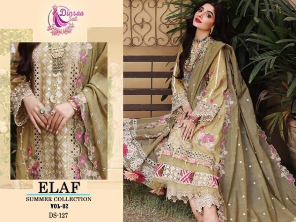 DINSAA SUIT ELAF SUMMER COLLECTION VOL 2 PAKISTANI SUITS WHOLESALE - Image 10