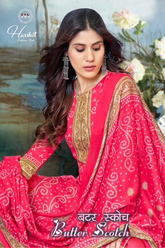 HARSHIT FASHION BY ALOK SUIT BUTTER SCOTCH COTTON WHOLESALE SUITS