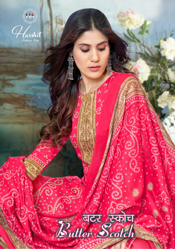 HARSHIT FASHION BY ALOK SUIT BUTTER SCOTCH COTTON WHOLESALE SUITS