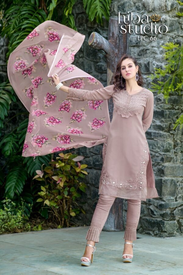 HIBA STUDIO LPC 66 READYMADE PAKISTANI KURTI ONLINE WHOLESALER