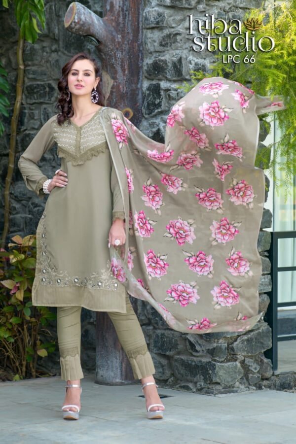 HIBA STUDIO LPC 66  READYMADE PAKISTANI KURTI ONLINE WHOLESALER - Image 4