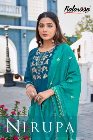 KALAROOP NIRUPA READYMADE TOP PANT SET SUPPLIER IN SURAT