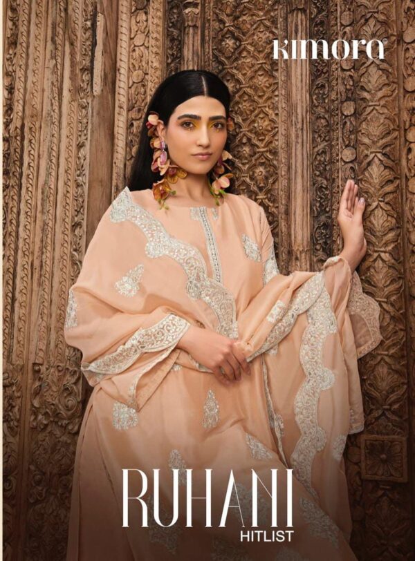 KIMORA RUHANI ORGANZA SILK HEAVY SALWAR SUITS CATALOGUE