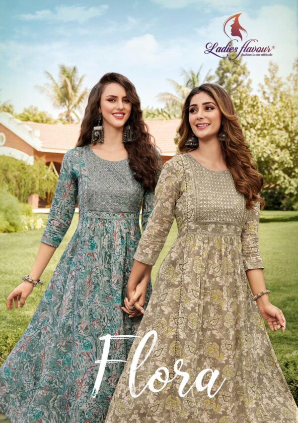 LADIES FLAVOUR FLORA MULL COTTON WHOLESALE SUITS CATALOGUE