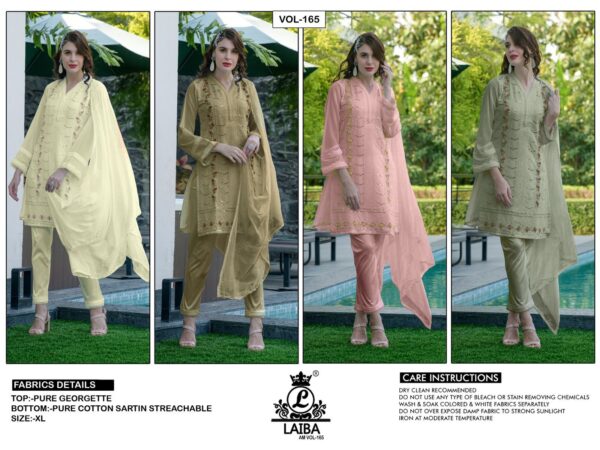 LAIBA AM VOL 165 READYMADE WHOLESALER PAKISTANI KURTI SURAT