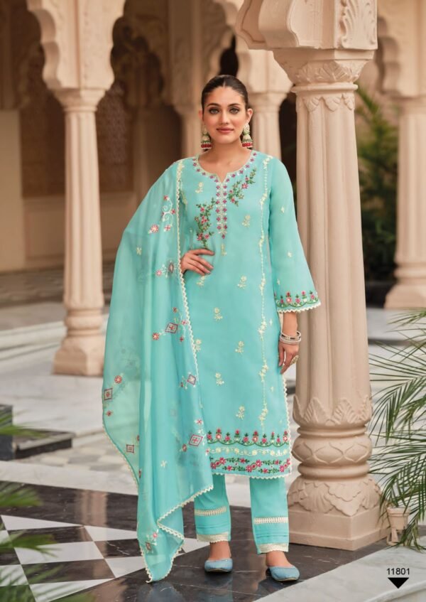 LILY & LALI NAZAKAT READYMADE PAKISTANI KURTI ONLINE SHOPPING - Image 2