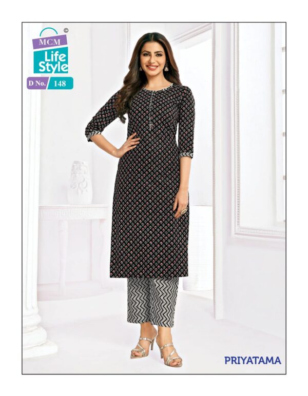 MCM LIFE STYLE PRIYATAMA VOL 3 COTTON PRINTED KURTI WHOLESALE SURAT