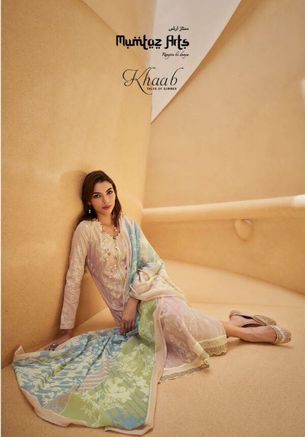 MUMTAZ ARTS KHAAB LAWN COTTON DIGITAL PRINT PAKISTANI SUITS WHOLESALE