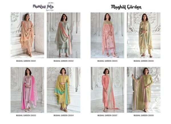 MUMTAZ ARTS MUGHAL GARDEN LAWN PAKISTANI SUITS SUPPLIER