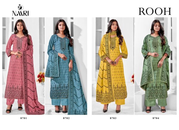 NAARI ROOH MUSLIN JACQUARD SALWAR SUITS MANUFACTURER