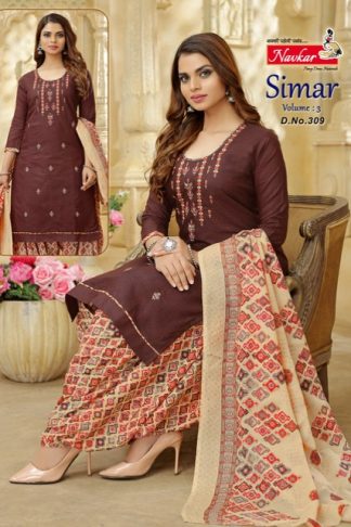 NAVKAR SIMAR VOL 3 MIX COTTON PRINTED PATIYALA SUITS WHOLESALE