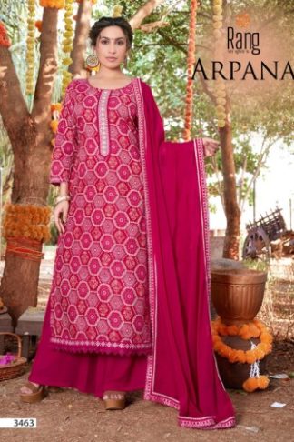 RANG ARPANA CAMBRIC COTTON KHATLI WORK SUITS WHOLESALE