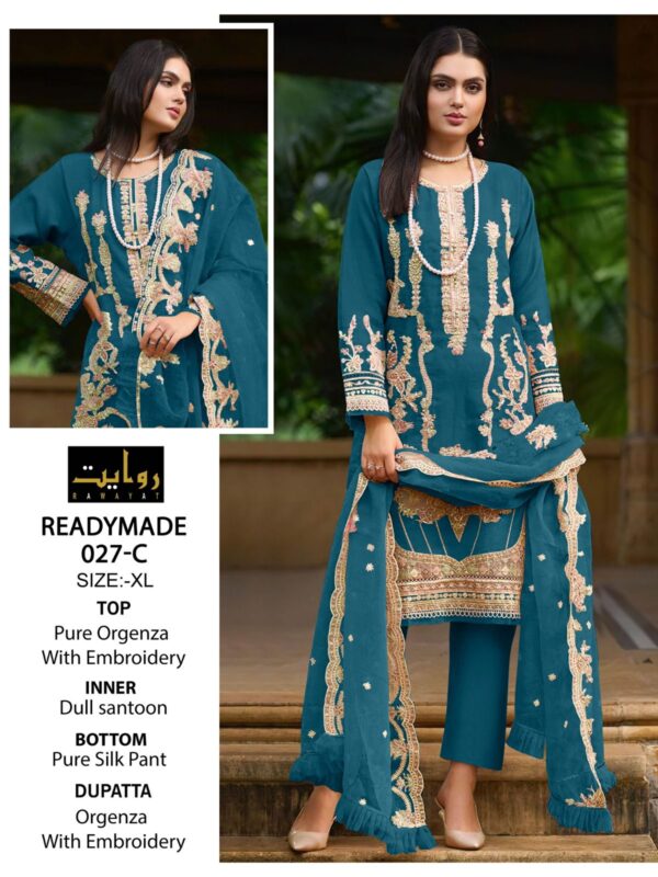 RAWAYAT 027 READYMADE PAKISTANI SUITS CATALOGUE