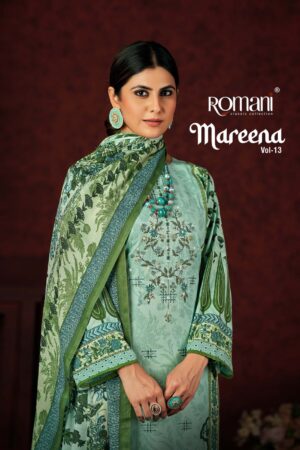 ROMANI MAREENA VOL 13 WHOLESALE COTTON SUITS CATALOGUE