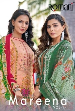 ROMANI MAREENA VOL 14 SOFT COTTON DIGITAL PRINTED SUITS AT BEST PRICE