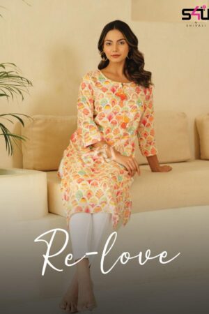 S4U RE LOVE COTTON RAYON PRINTED KURTI WHOLESALE