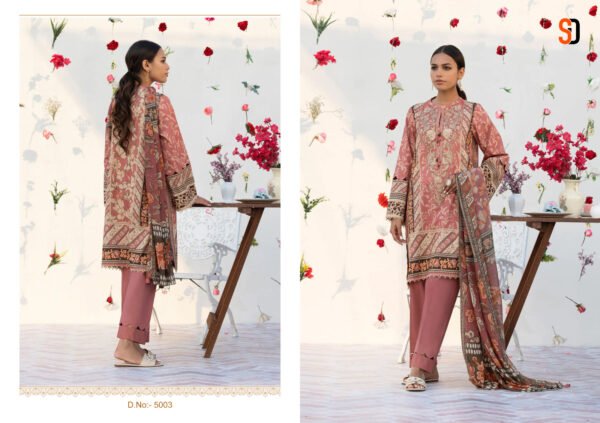 SHRADDHA DESIGNER MAHGUL VOL 5 SERIAL 5001 TO 5002 PAKISTANI SUITS - Image 5